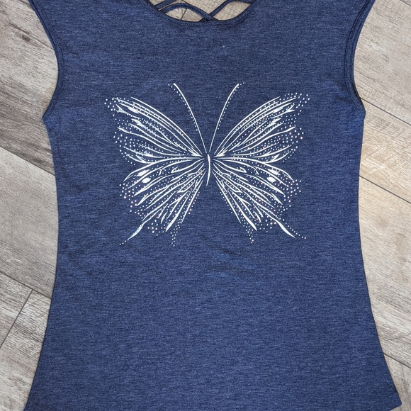 Navy Butterfly Shirt - Picture 4 of 4
